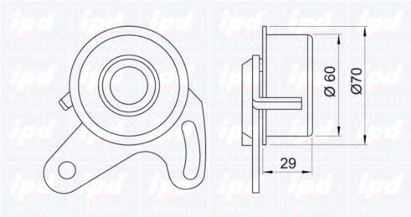IPD 14-0723 Tensioner Pulley, timing belt